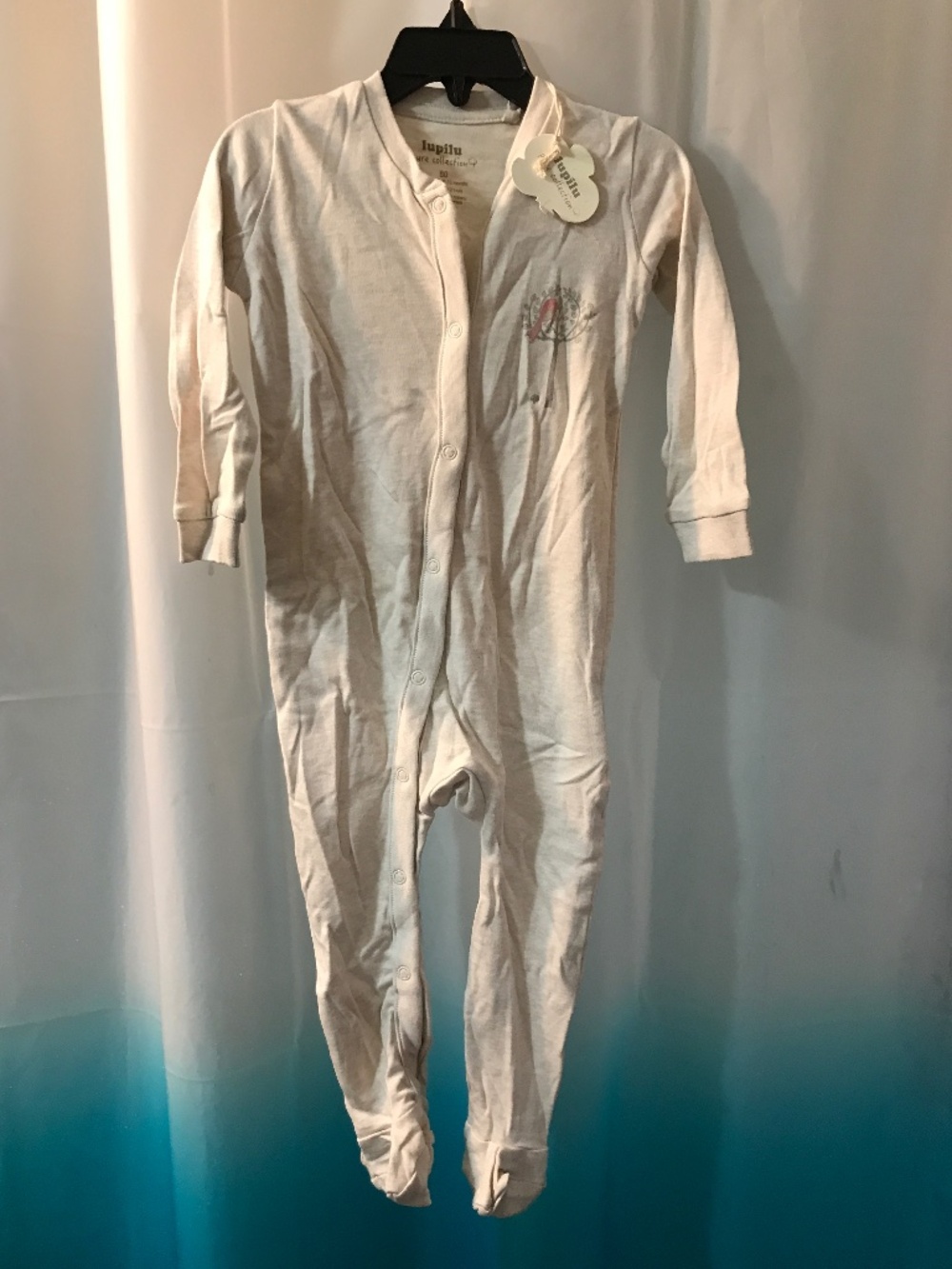 Lupilu Organic Cotton Footie Sleeper /Romper Pure Collection  Bird in Tree - NWT